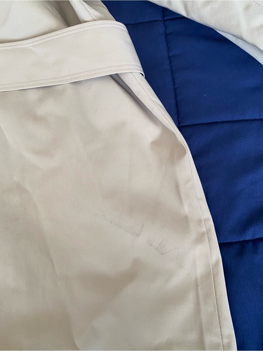 London Fog Cream Trench Coat - Picture 14 of 15